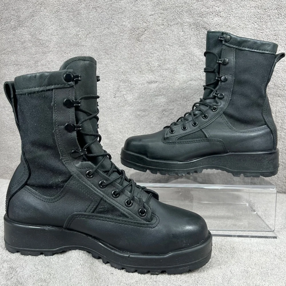 Belleville Goretex 700 ST Vibram Boots 6.5W Military Police Leather Mechanic